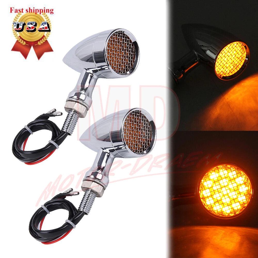 LED Turn Signal Light Indicators for Motorcycle Cruiser