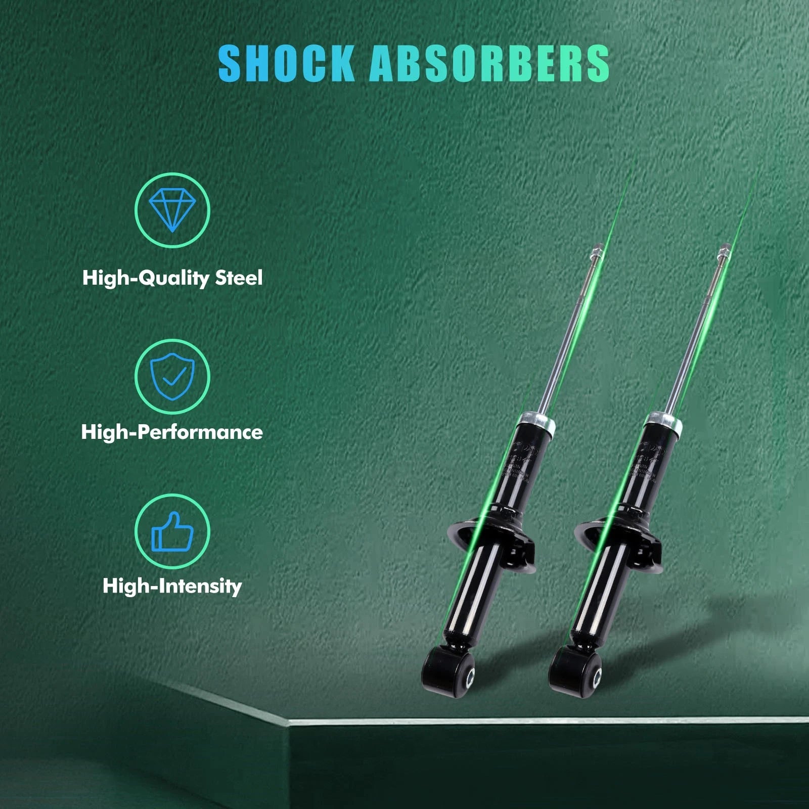 2X Rear Struts for Mitsubishi Lancer (2008–2017)