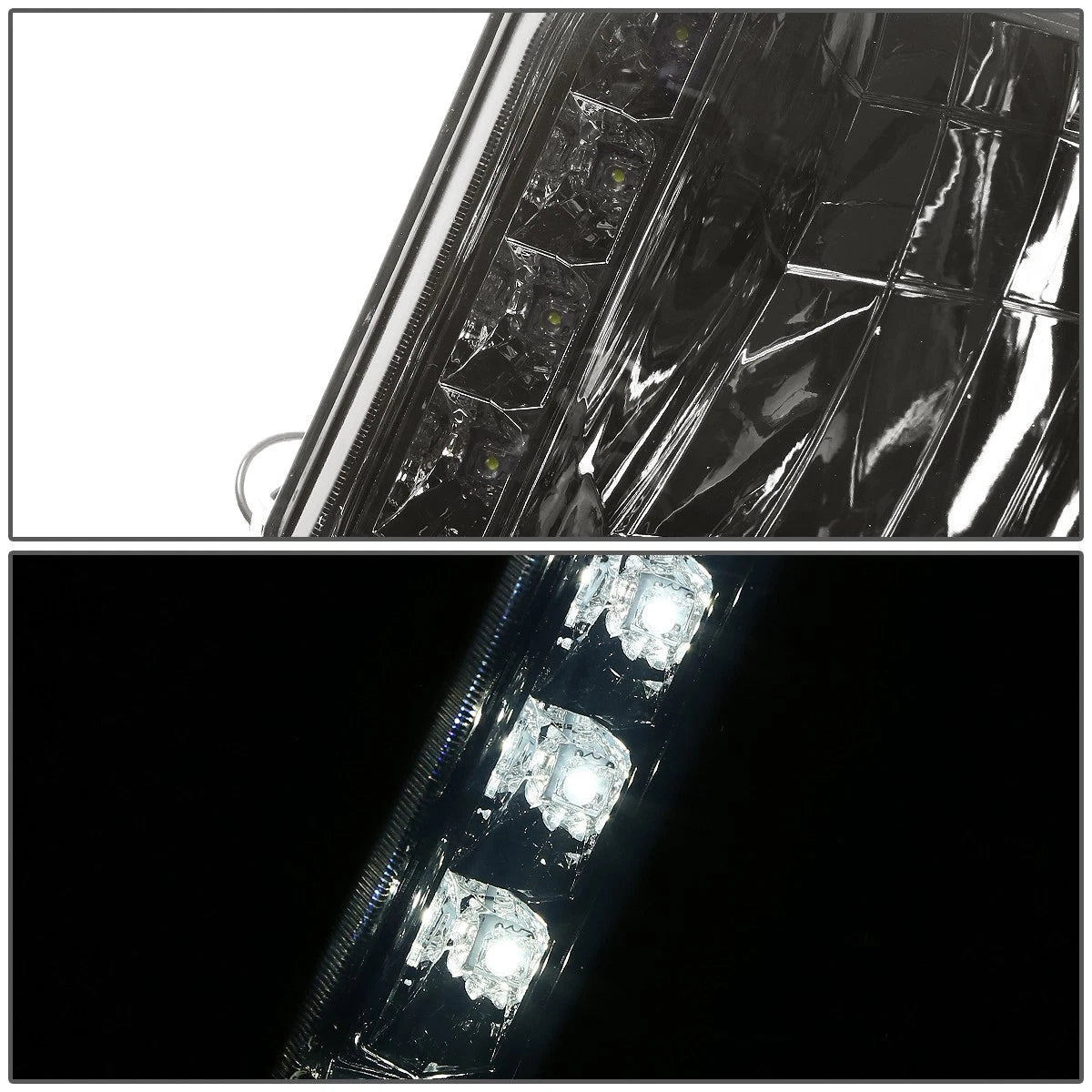 LED DRL Smoked Amber Headlight Lamps for Ford F-Series (1992–1996)