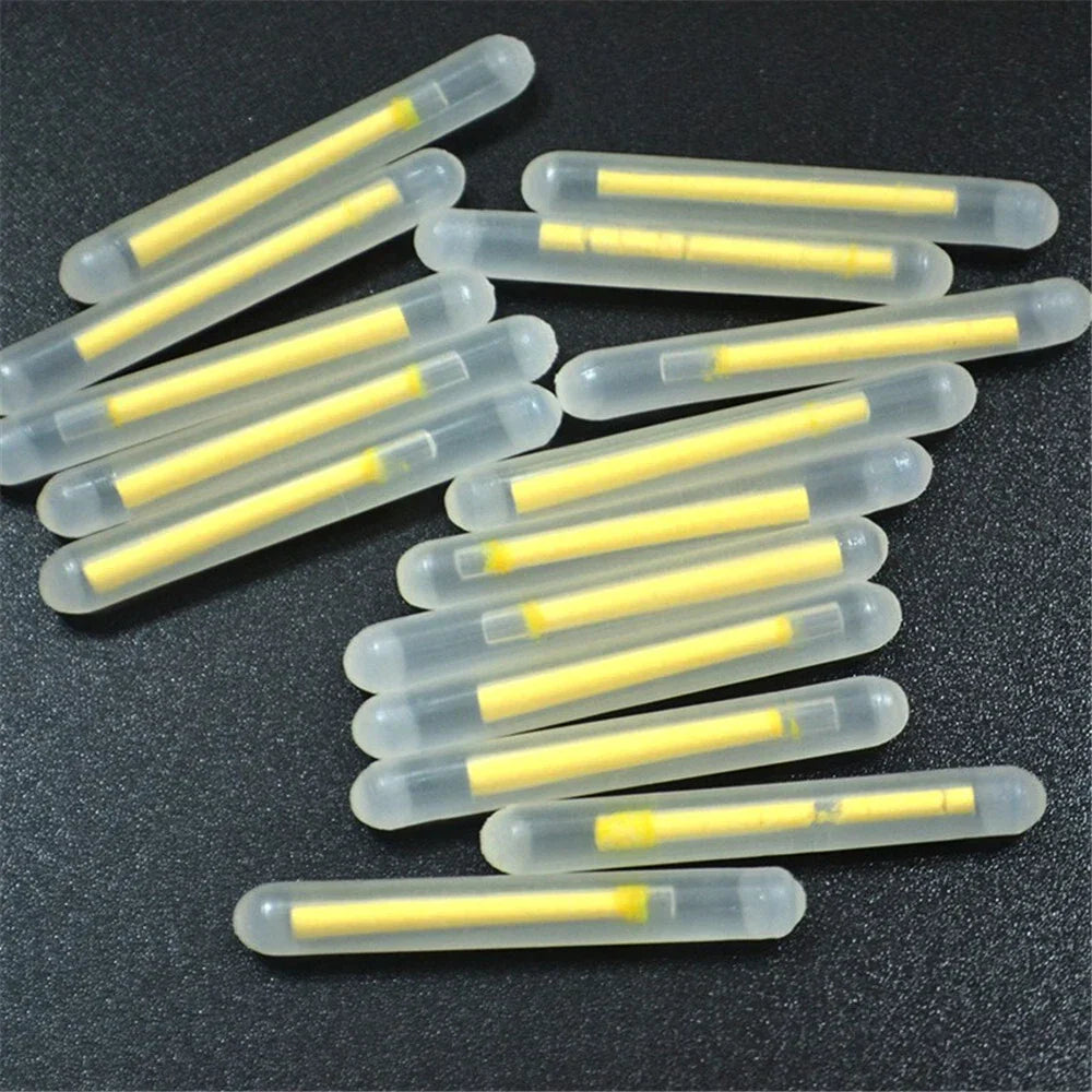 100pcs 1.5" Mini Green Glow Sticks for Night Golfing/Fishing