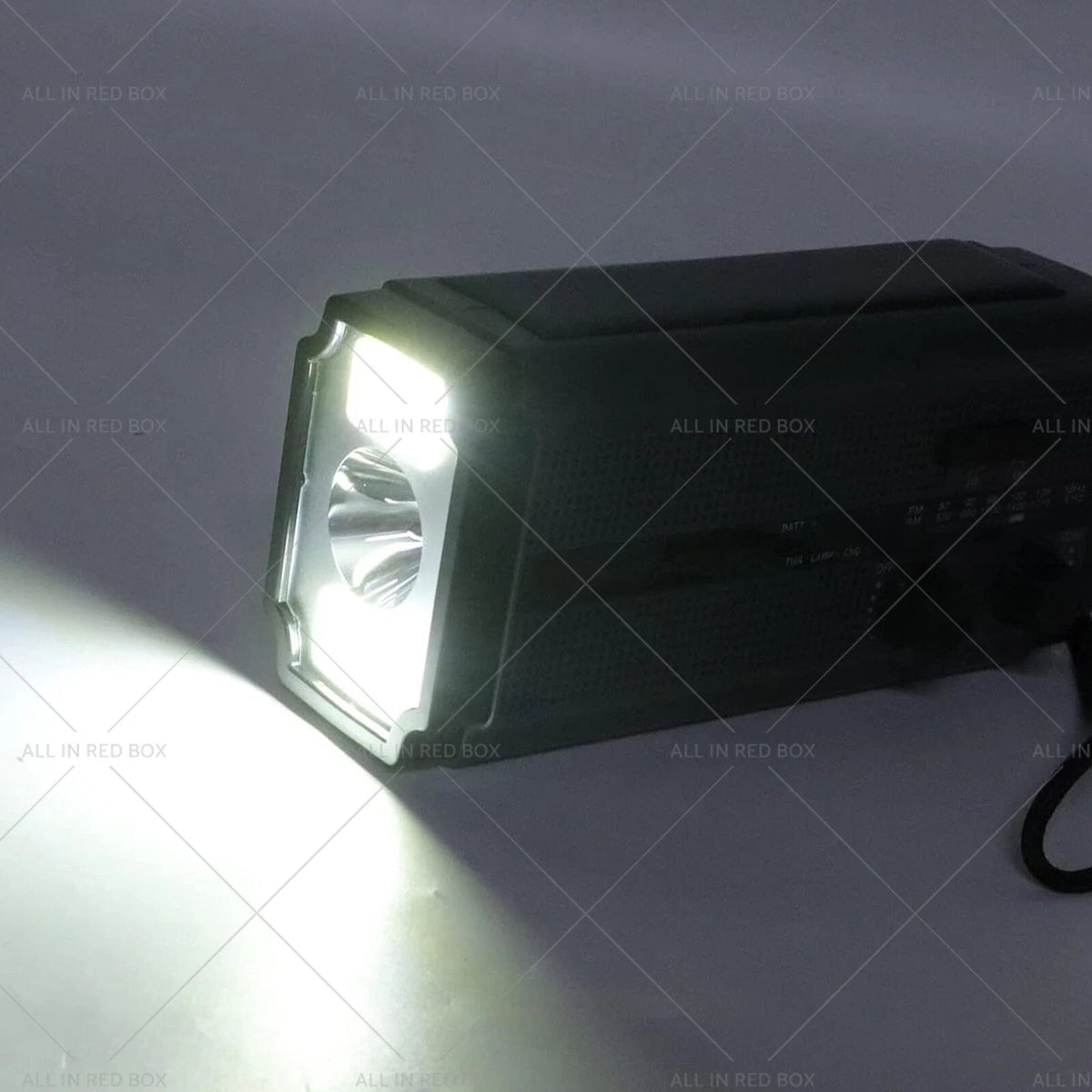 Solar Hand Crank Radio with 5000mAh Power Bank and Flash Light