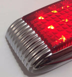 LED Tail Lights with Chrome Bezel Replacement for 1941 Ford Style