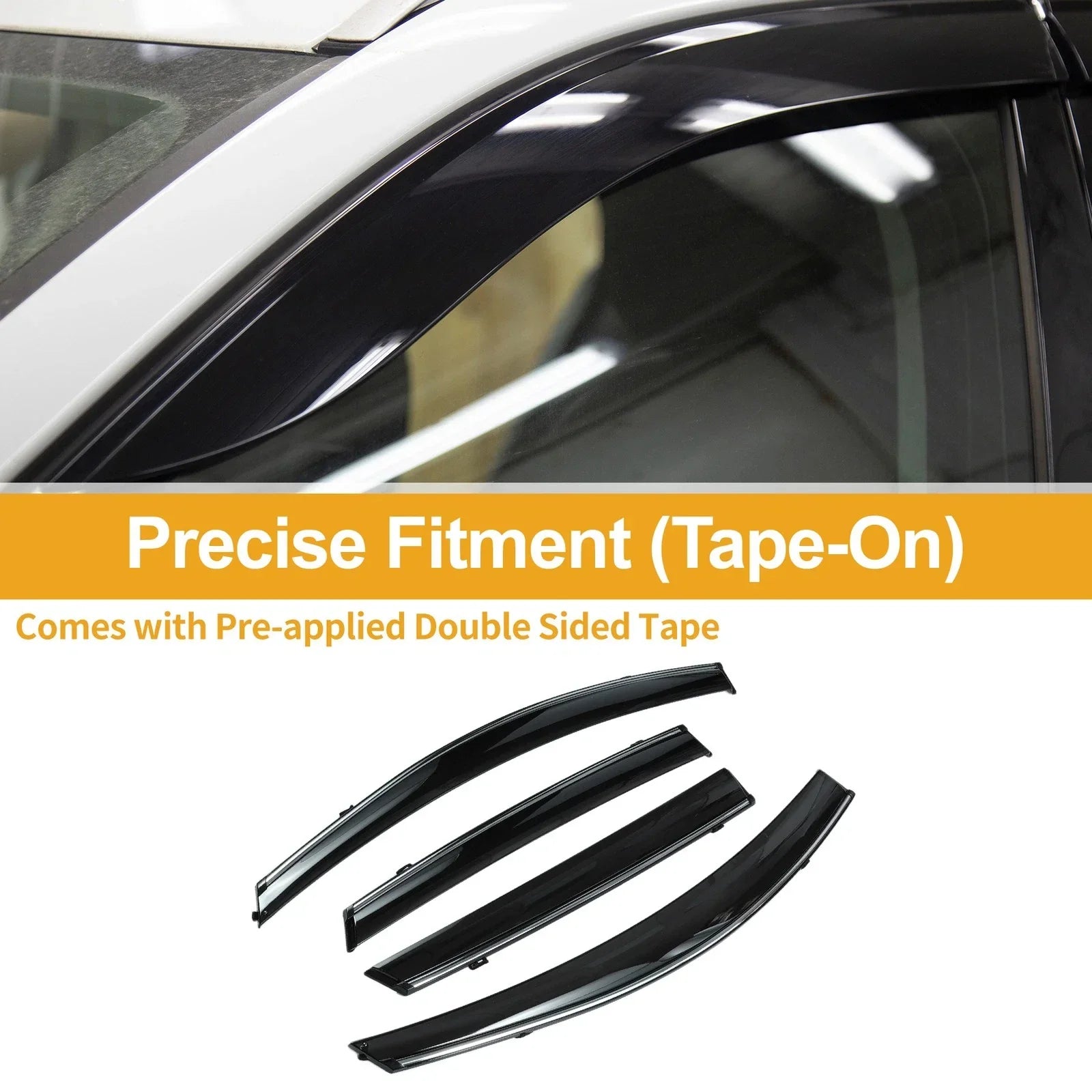 Window Deflectors for Hyundai Accent Hatchback 2012-2017 Side Vent Visors