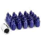 20Pcs Steel M12 X 1.25 Racing Wheel Lug Nuts + Key for Universal Fit