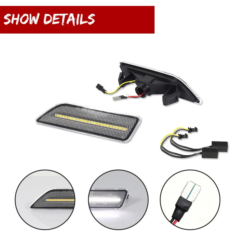 LED Side Marker Lights Kit for Mercedes-Benz CLS550 CLS63 AMG (2006–2011)