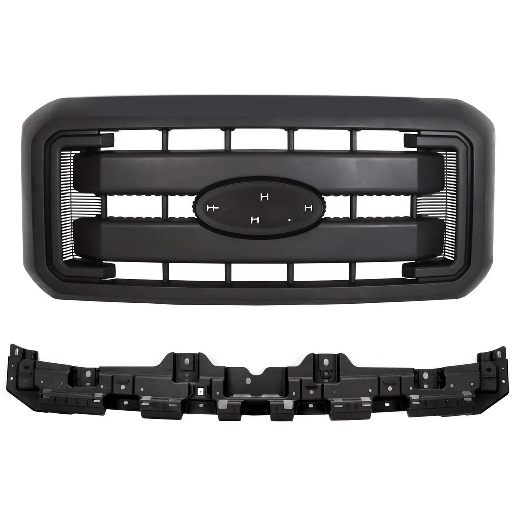 Front Grille with Reinforcement Mount for Ford F250 F350 F450 F550 (2011–2016)