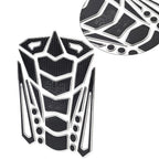 Motorcycle Oil Fuel Tank Pad Cover Guard Protector Decal Sticker Silver