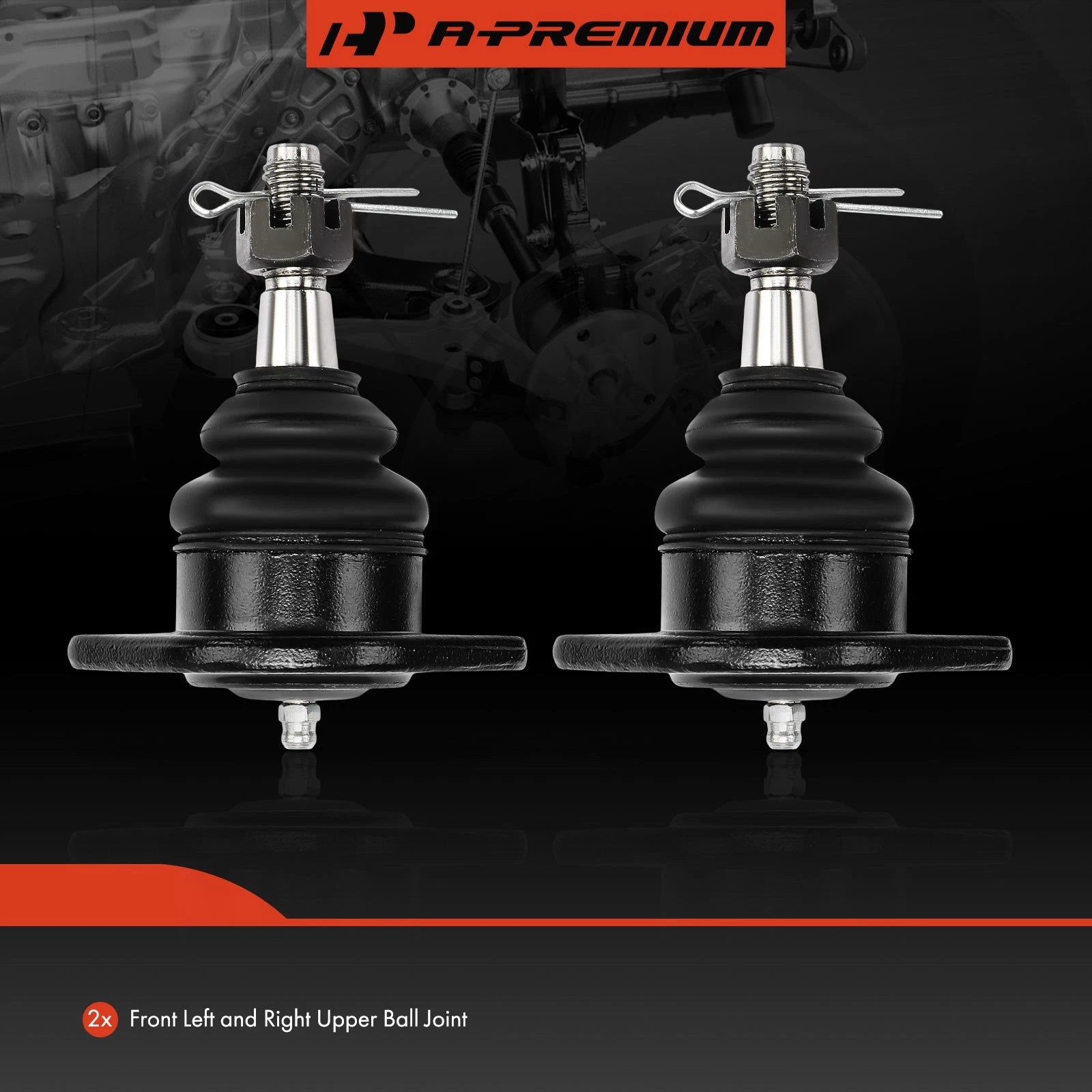 2X Front Upper Side Ball Joint for Chevrolet Corvette (1984-1996)