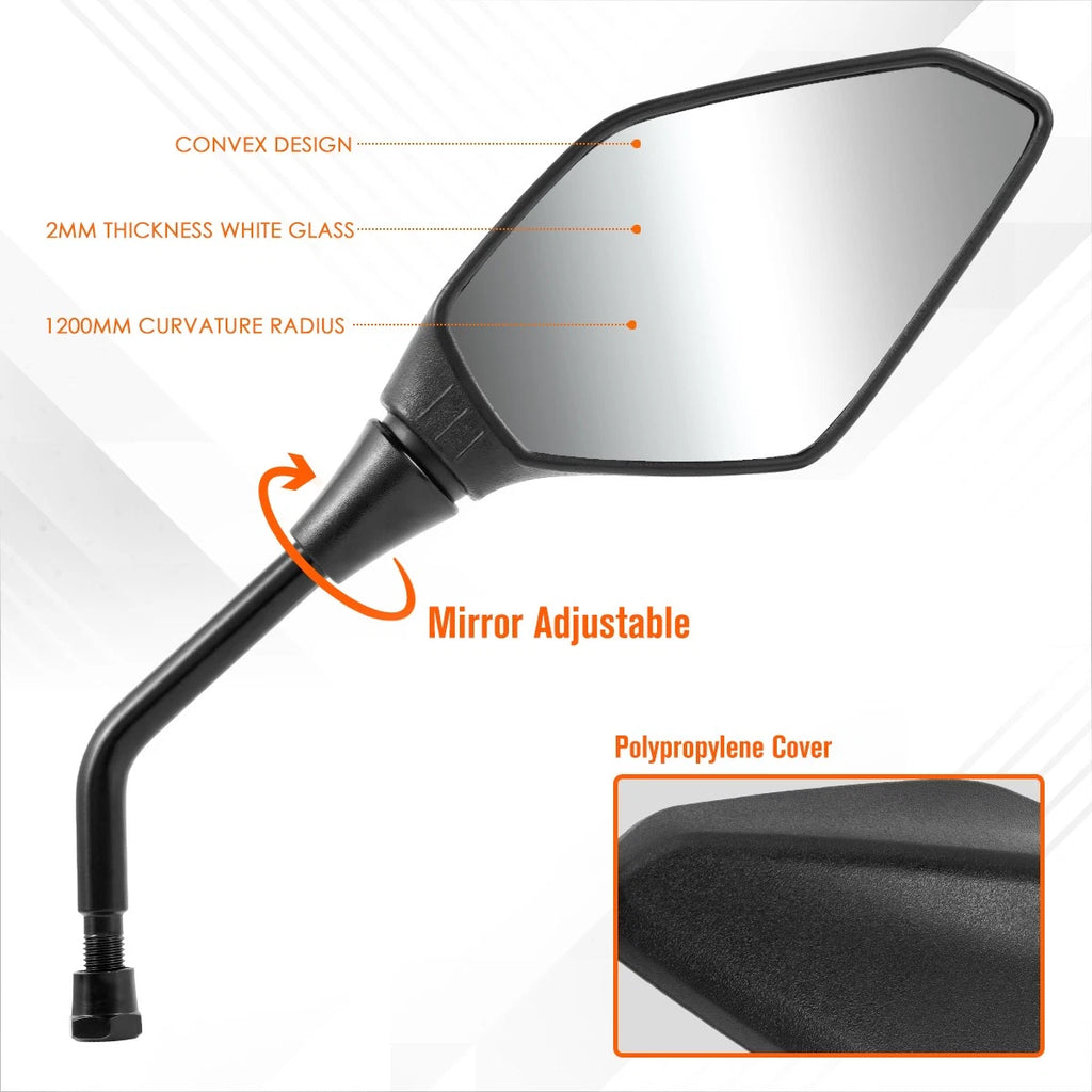 ATV Handlebar Mount Side View Mirror for Universal Fit (All Years)