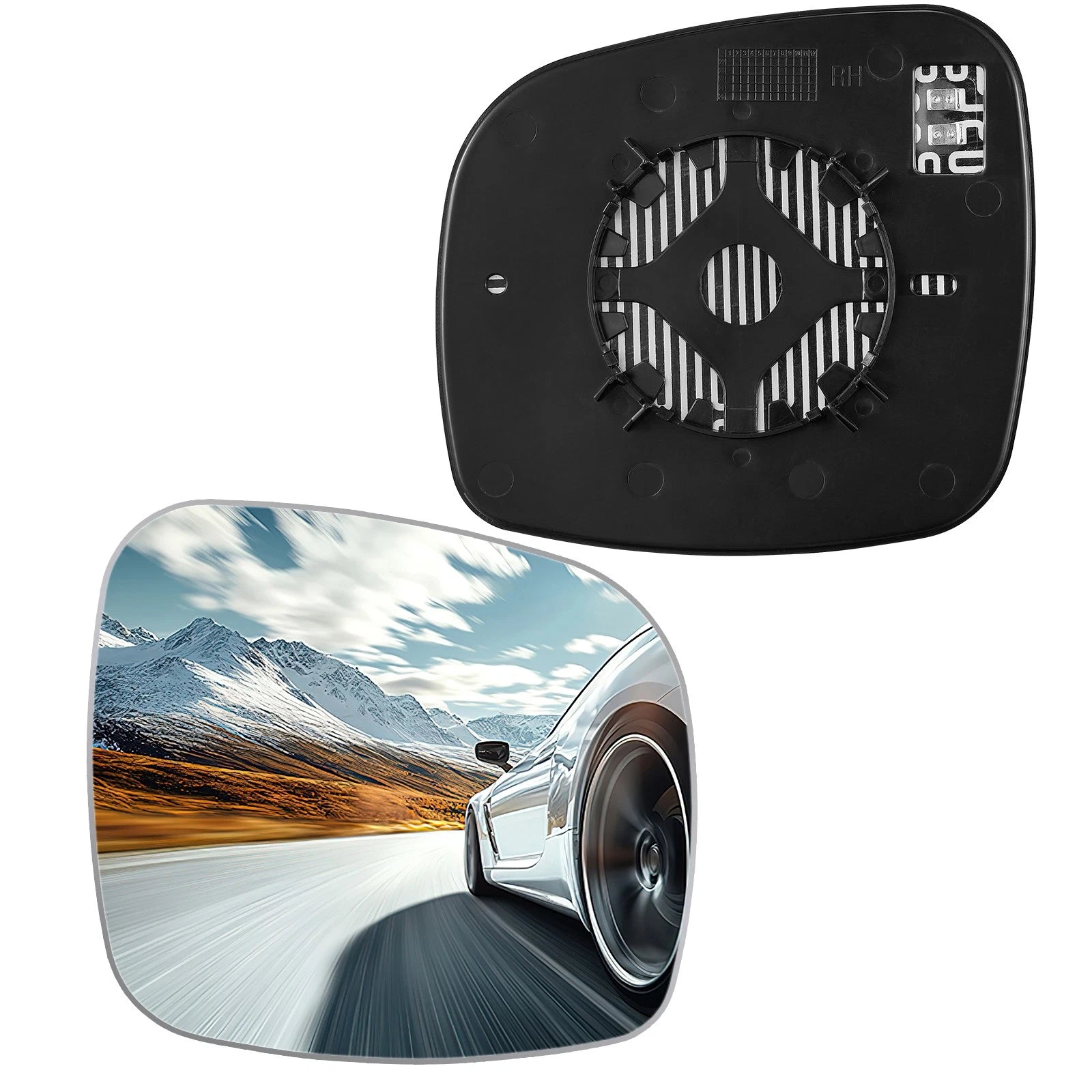 Heated Right Side Mirror Glass for Jeep Grand Cherokee (2006–2010)