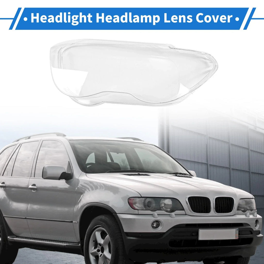 1 Pcs Front Left Headlight Lens Cover for BMW 7 Series E65/E66 (2002-2005) PC