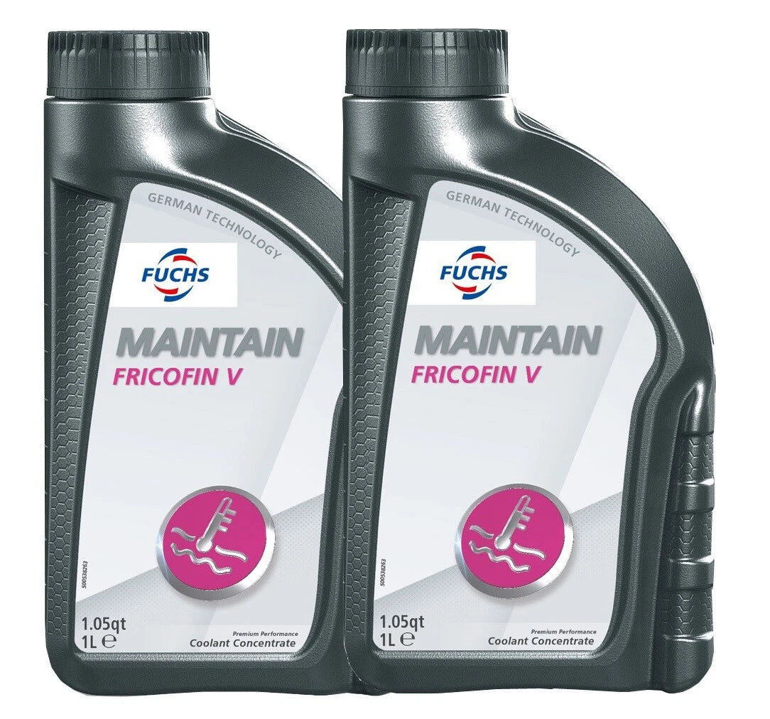 2X 1L Fuchs Fricofin V Engine Coolant for Audi Volkswagen