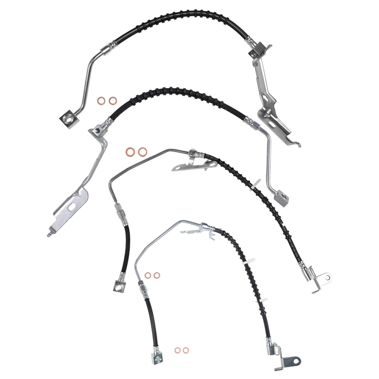 Sunsong Brake Hydraulic Hose Kit for Dodge Caravan (Front & Rear)