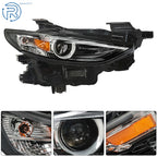 Full LED Headlamp for Mazda 3 (2019-2021) Right Side Black