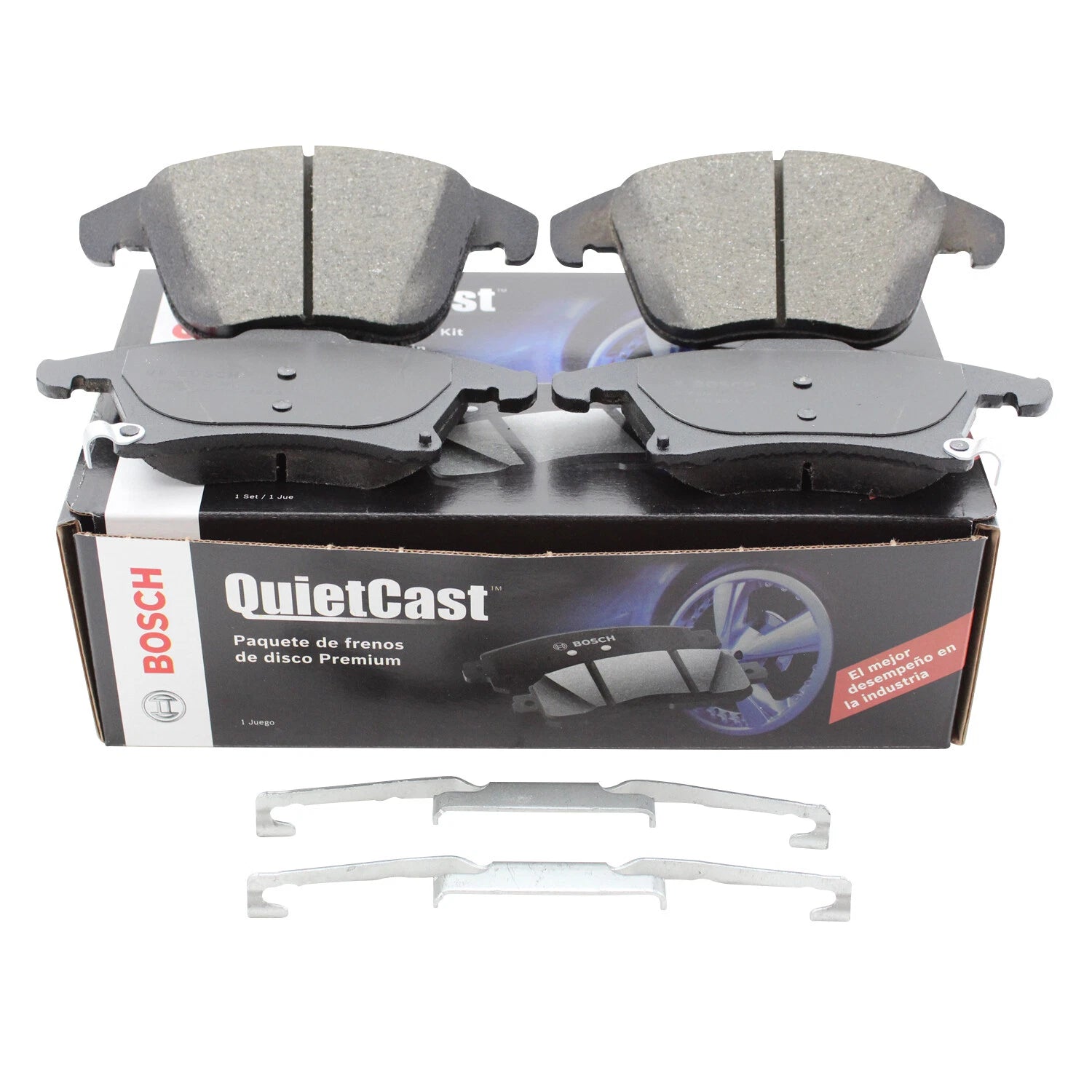 Bosch QuietCast Front Ceramic Brake Pads & Hardware for Ford Fusion MKZ (2013–2020)