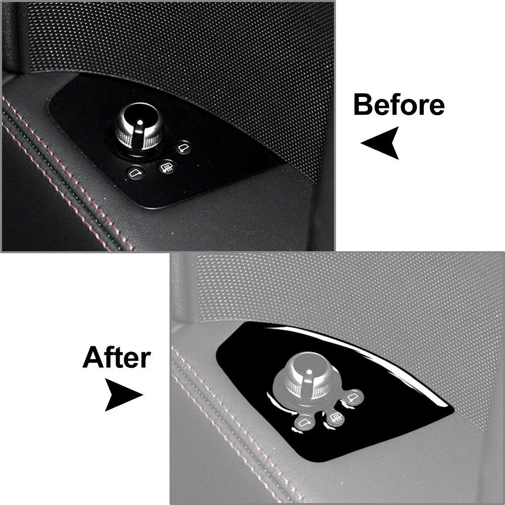 Interior Car Door Lock Button Panel Cover Trim for Audi TT TTS TTRS (2008-2014)