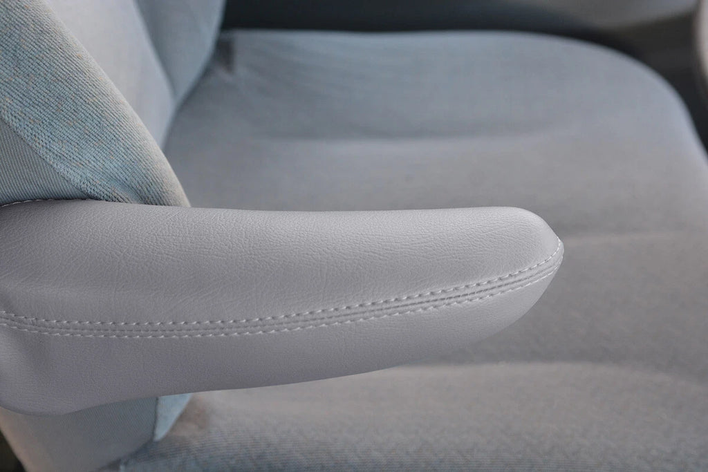 Front Seat Armrest Cover Leather for Dodge Grand Caravan (1996–2007) Gray
