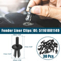 30X Fender Liner Clips for BMW 128i (No. 51161881149) Black