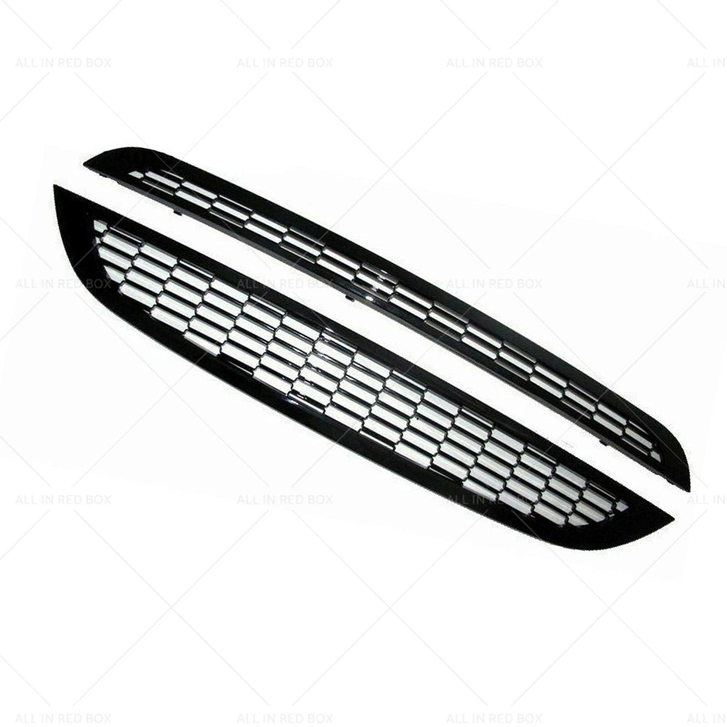 2X Honeycomb Mesh Front Grill for Mini Cooper R50 R52 R53 (2002–2006)