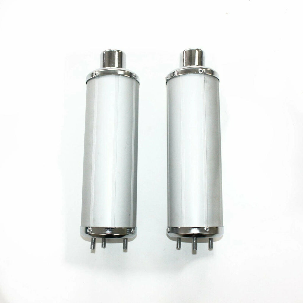 310mm Twin Exhaust Mufflers for 110 125cc Quad Dirt Bike ATV Dune Buggy