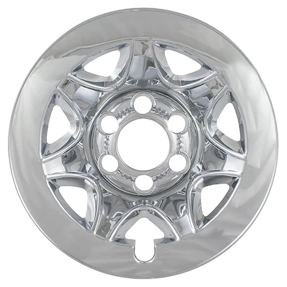 Wheel Skins Hub Caps 17 Inch Chrome 6 Lug Set for Chevy 1500 (2015–2022)