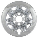 Wheel Skins Hub Caps 17 Inch Chrome 6 Lug Set for Chevy 1500 (2015–2022)