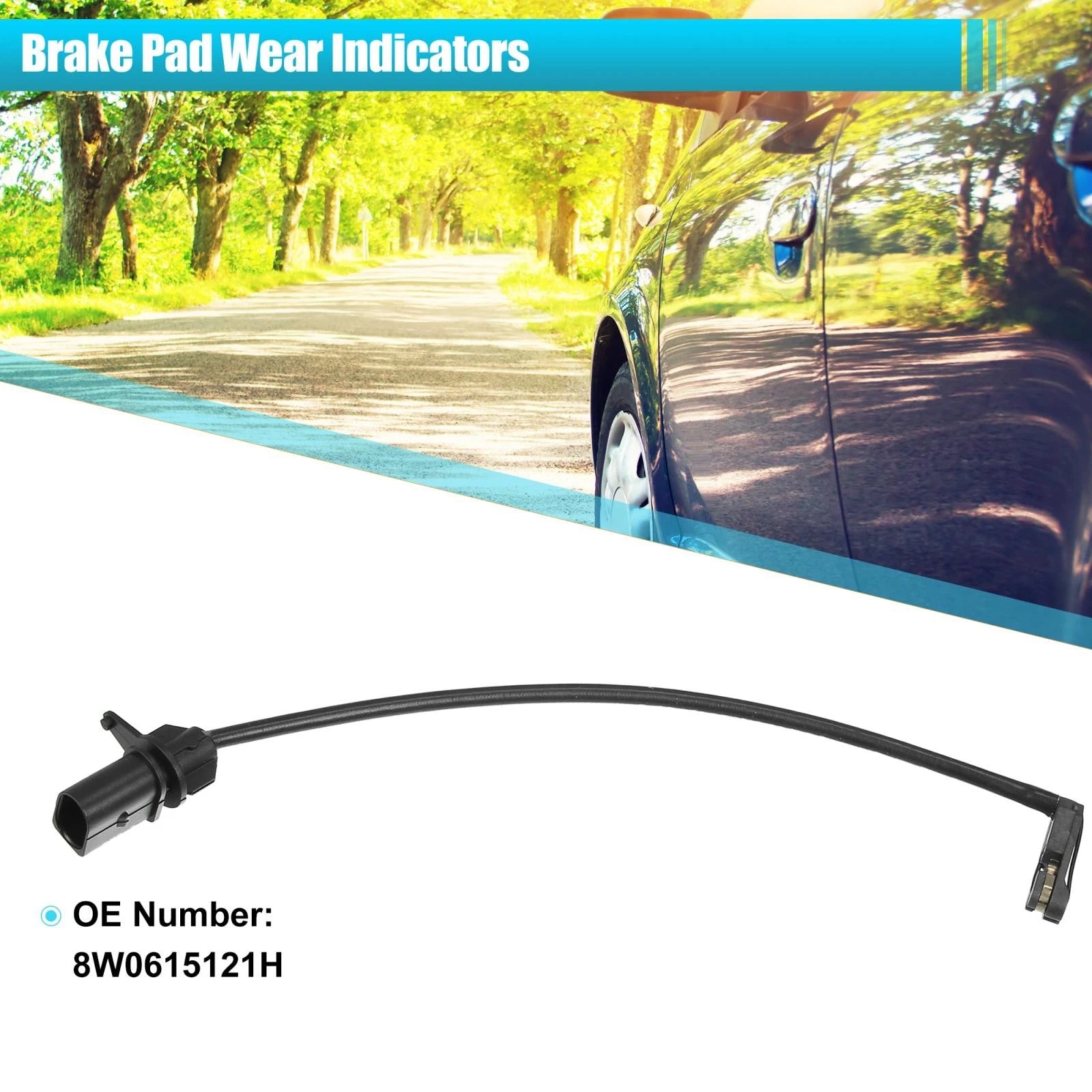 Set of 4 Brake Pad Wear Sensors for Audi A4 (2015–2018) 8W0615121H