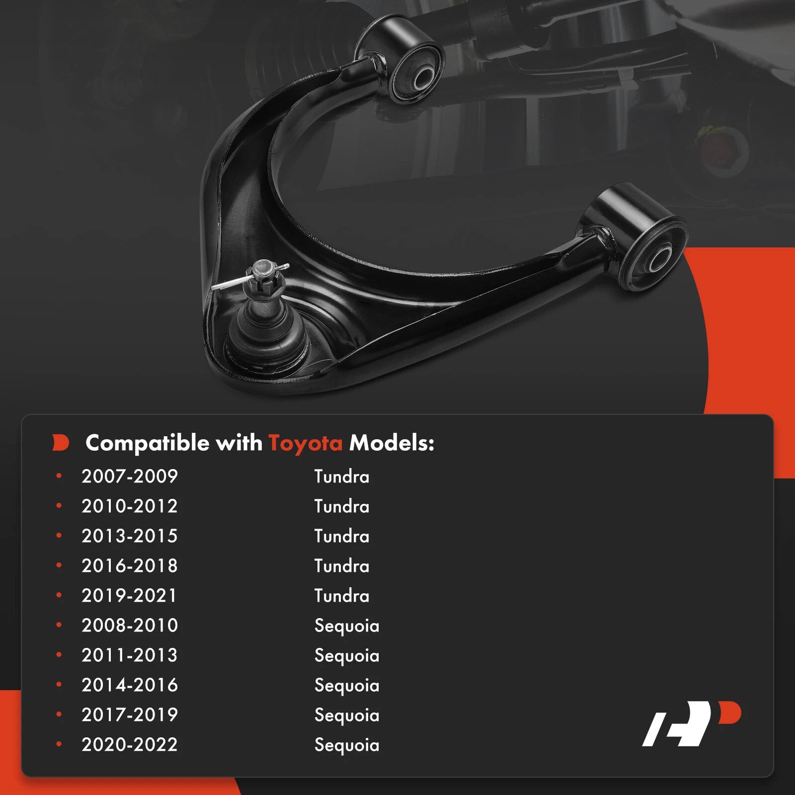 Front Right Upper Control Arm with Ball Joint Assembly for Toyota Tundra (2007–2021)