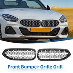 Pair Front Upper Bumper Grille for BMW Z4 G29 (2019–2023) Half Chrome