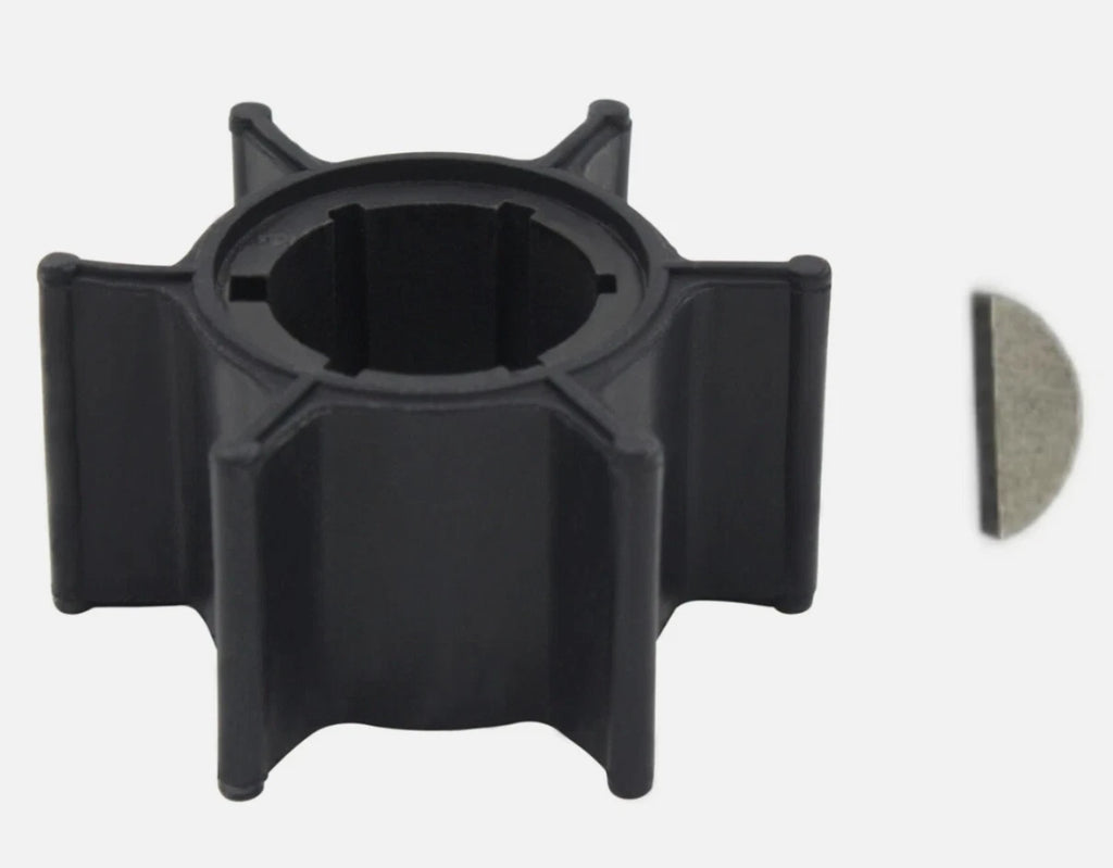 Water Pump Impeller with Key for Yamaha 2 Stroke 6-8 HP Outboard (655-44352-09)