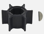 Water Pump Impeller with Key for Yamaha 2 Stroke 6-8 HP Outboard (655-44352-09)