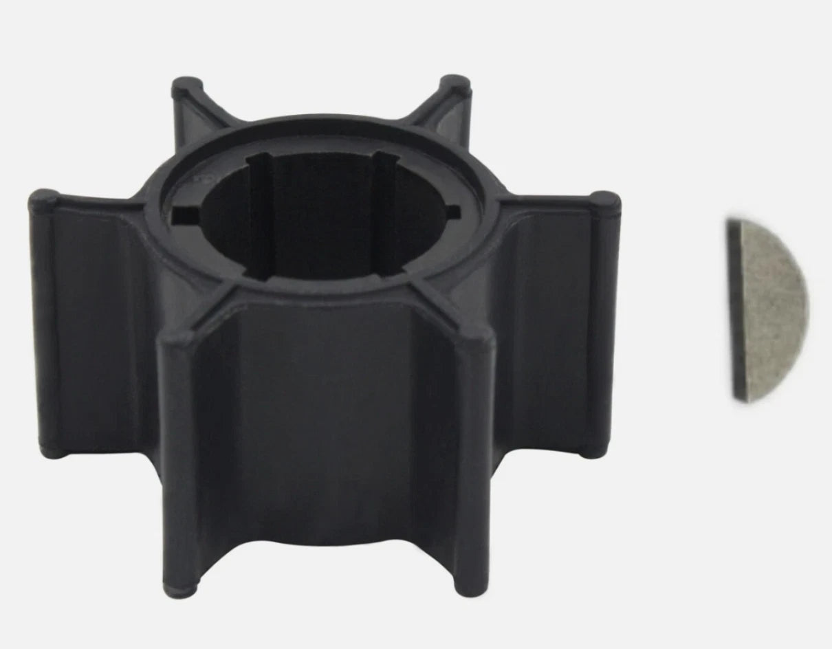 Water Pump Impeller with Key for Yamaha 2 Stroke 6-8 HP Outboard (655-44352-09)