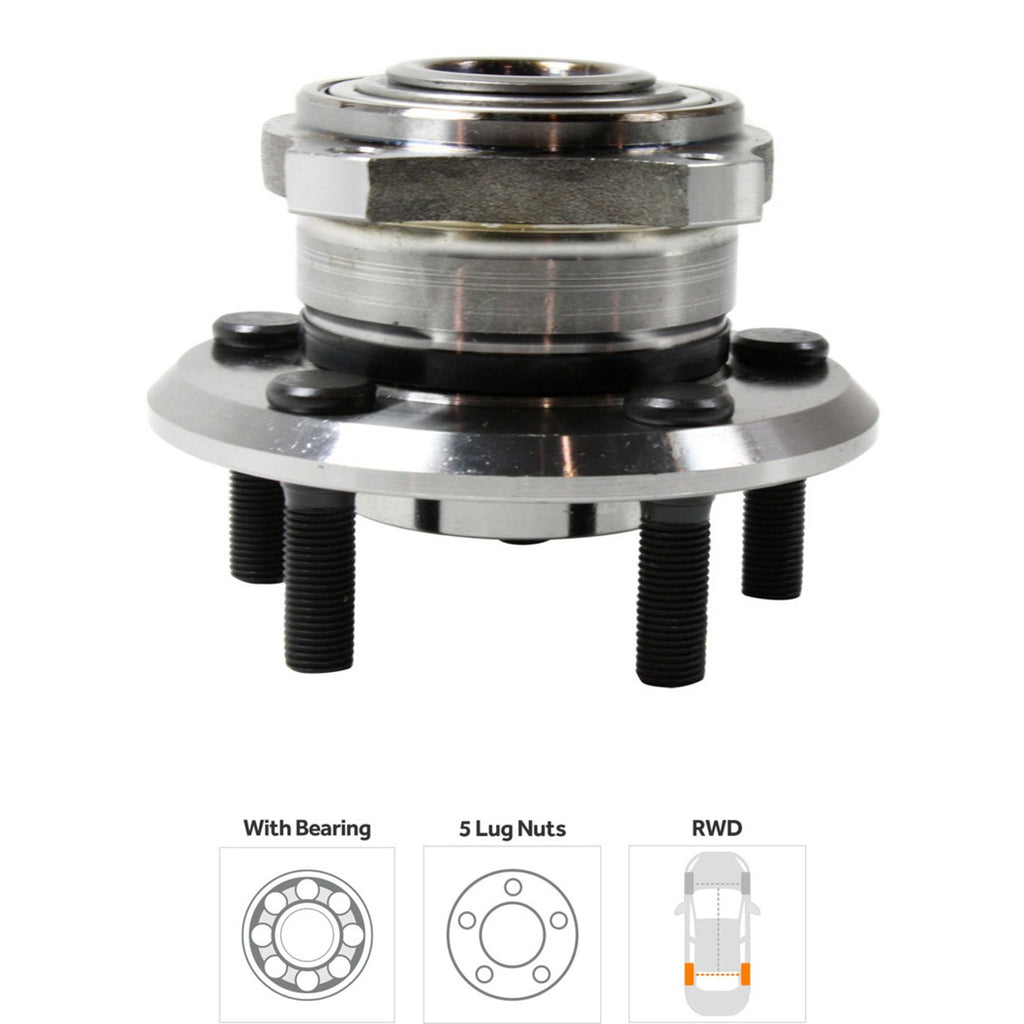 Set of 2 Wheel Hubs for Dodge Charger (2007–2023) Front Left & Right AWD