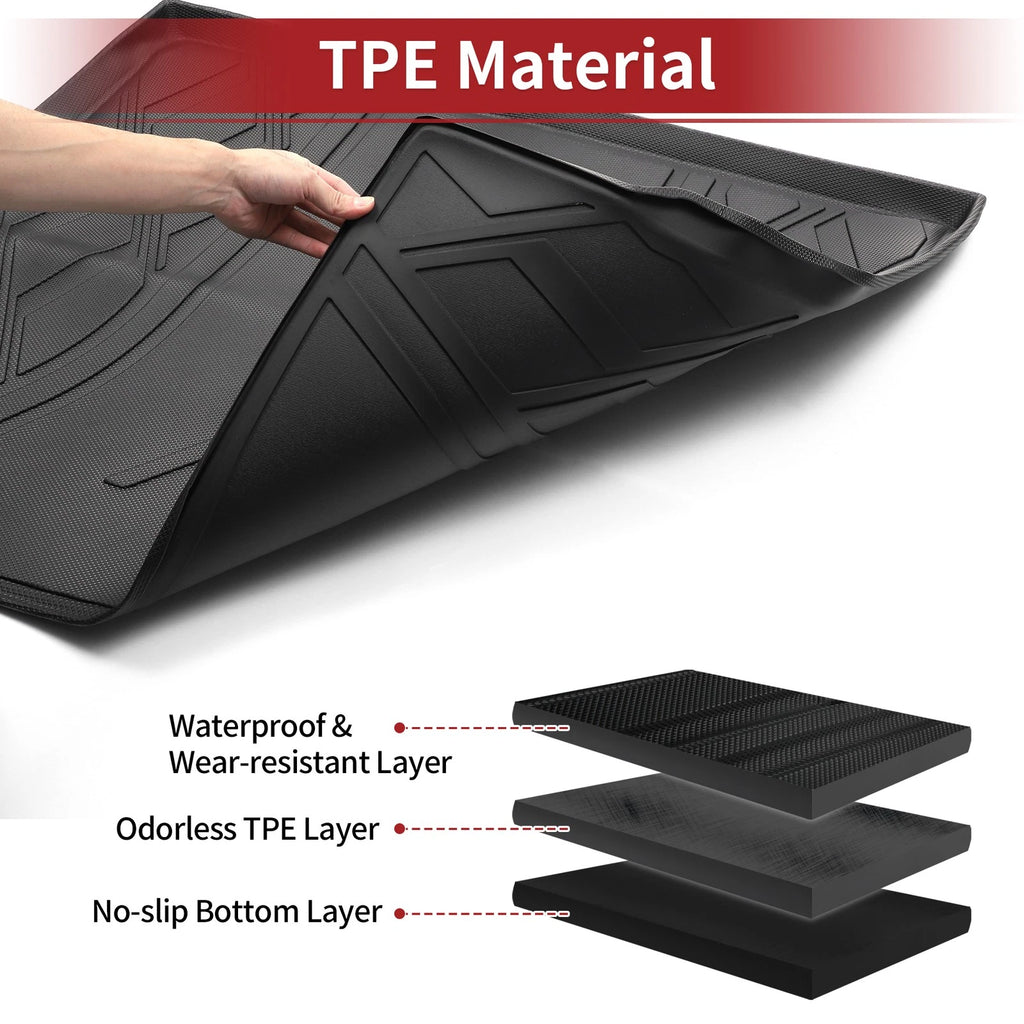 Cargo Liner Rear Trunk Mat for Audi Q5 (2009–2017) Diamond Pattern