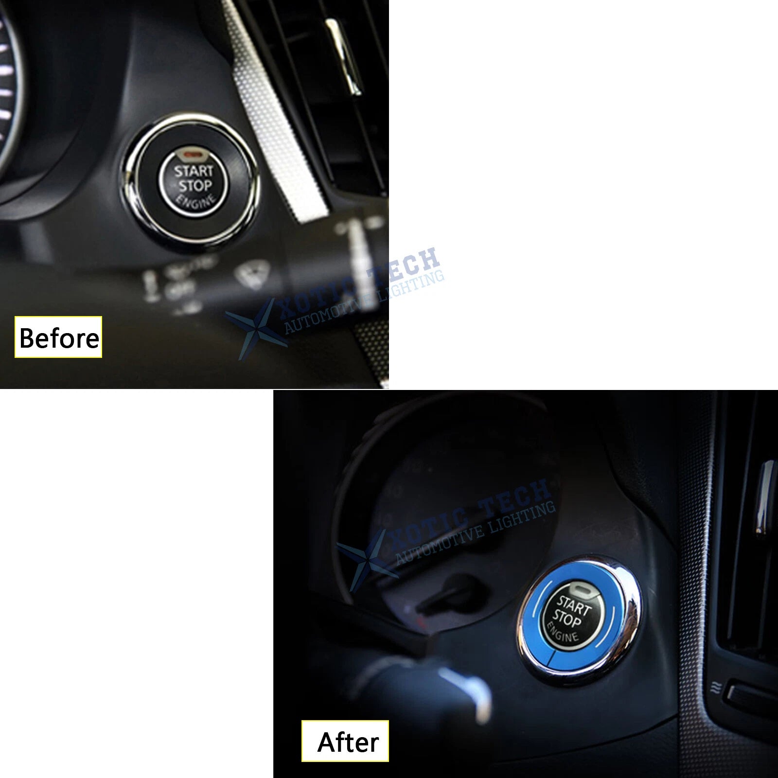 Ignition Start Switch Button Surround Trim for Infiniti Q50 Q60 (2014-2023)
