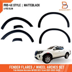 Matte Black Ute Guard Fender Flares for Nissan Navara D23 (2021-2024)
