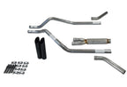 2.5" Dual Exhaust Kit for GMC Jimmy (2000–2004) - Glasspack, Corner Exit, Black Tips