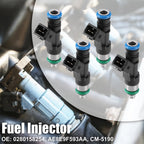 Set of 4 Fuel Injectors 0280158254 AE8E9F593AA for Ford Fiesta 1.6L (2011–2012)