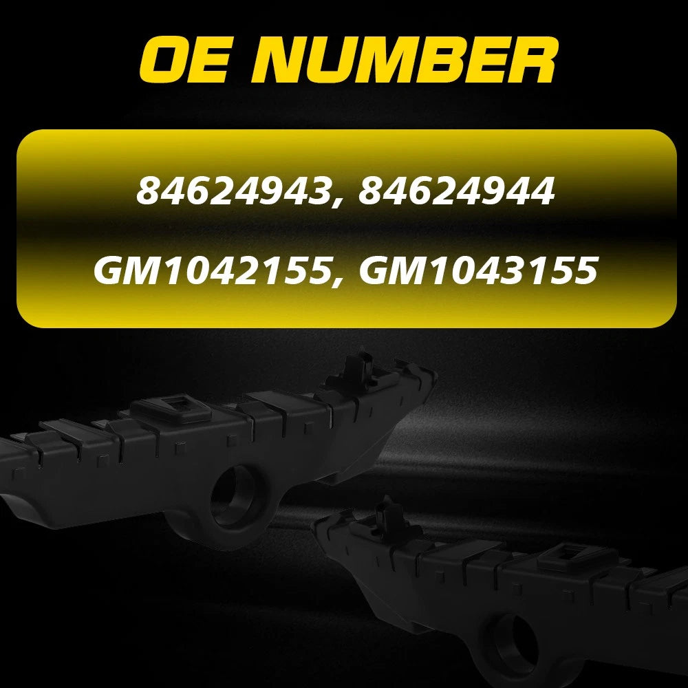 2X Front Bumper Cover Support Brackets for Chevy Silverado 1500 (2019–2022)