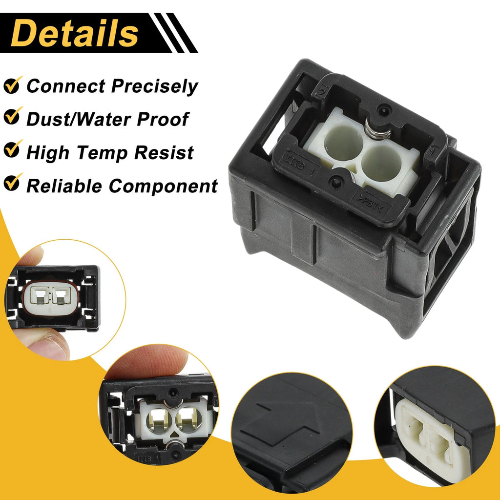 2 Pin Diesel Fuel Injector Connector Plug for Toyota 