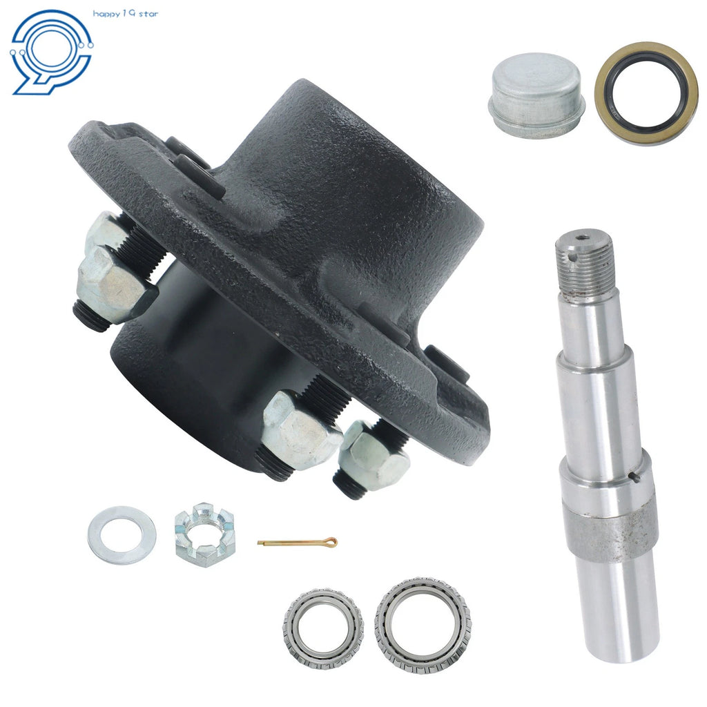 Round Spindle with Trailer Bearing Kit for Trailer (Fits Various Models)