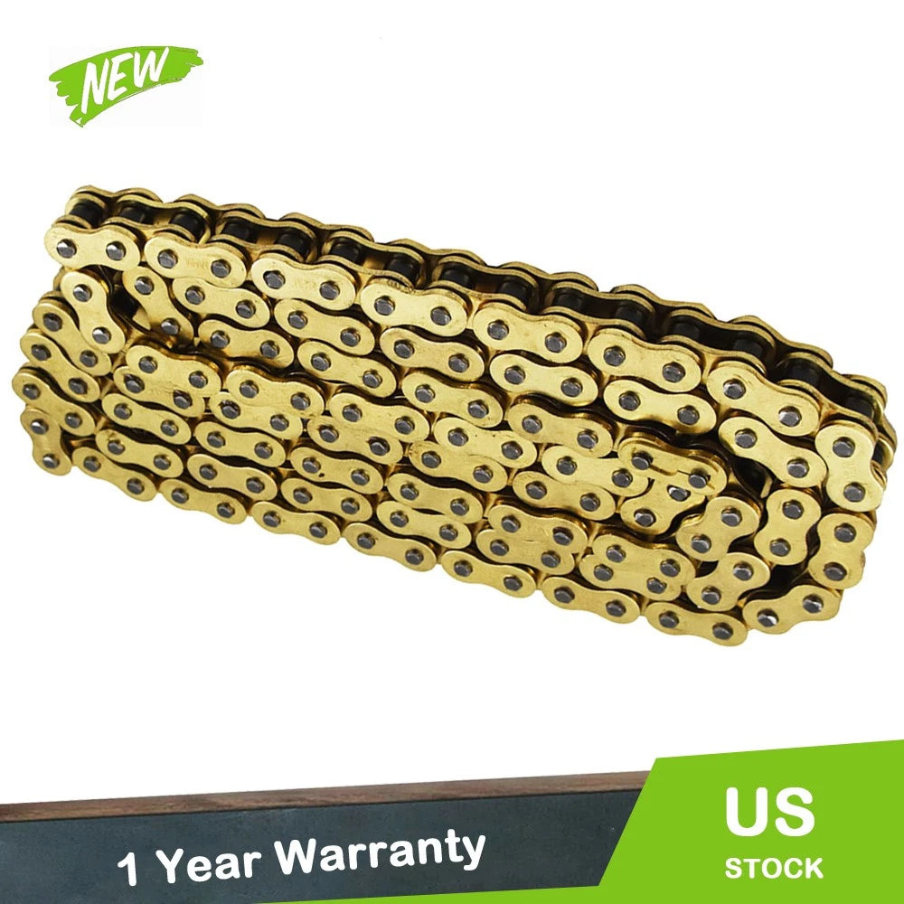 Drive Chain 525-120 for ATV Motorcycle (O-Ring, Gold Color)