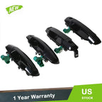 Set of 4 Black Exterior Door Handles for Kia Sorento (2003–2009)