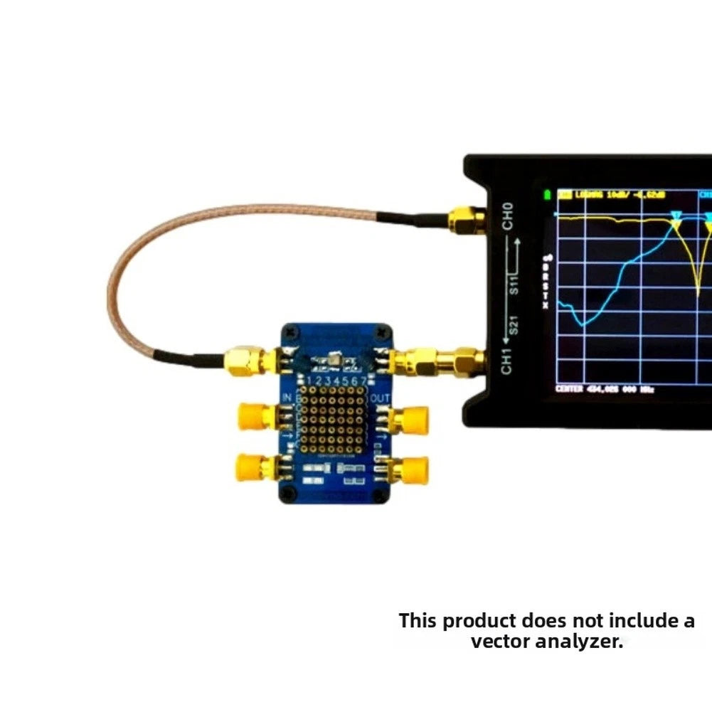 VNA Testing Board for Nanovna with Mounting Hardware & 49R9 Resistors