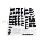 Complete Fairing Bolts Kit for Motorcycle Sportbike (Black)