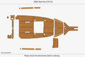 EVA Foam Teak Deck Floor Mat for Sea Fox 210 CC (2004)