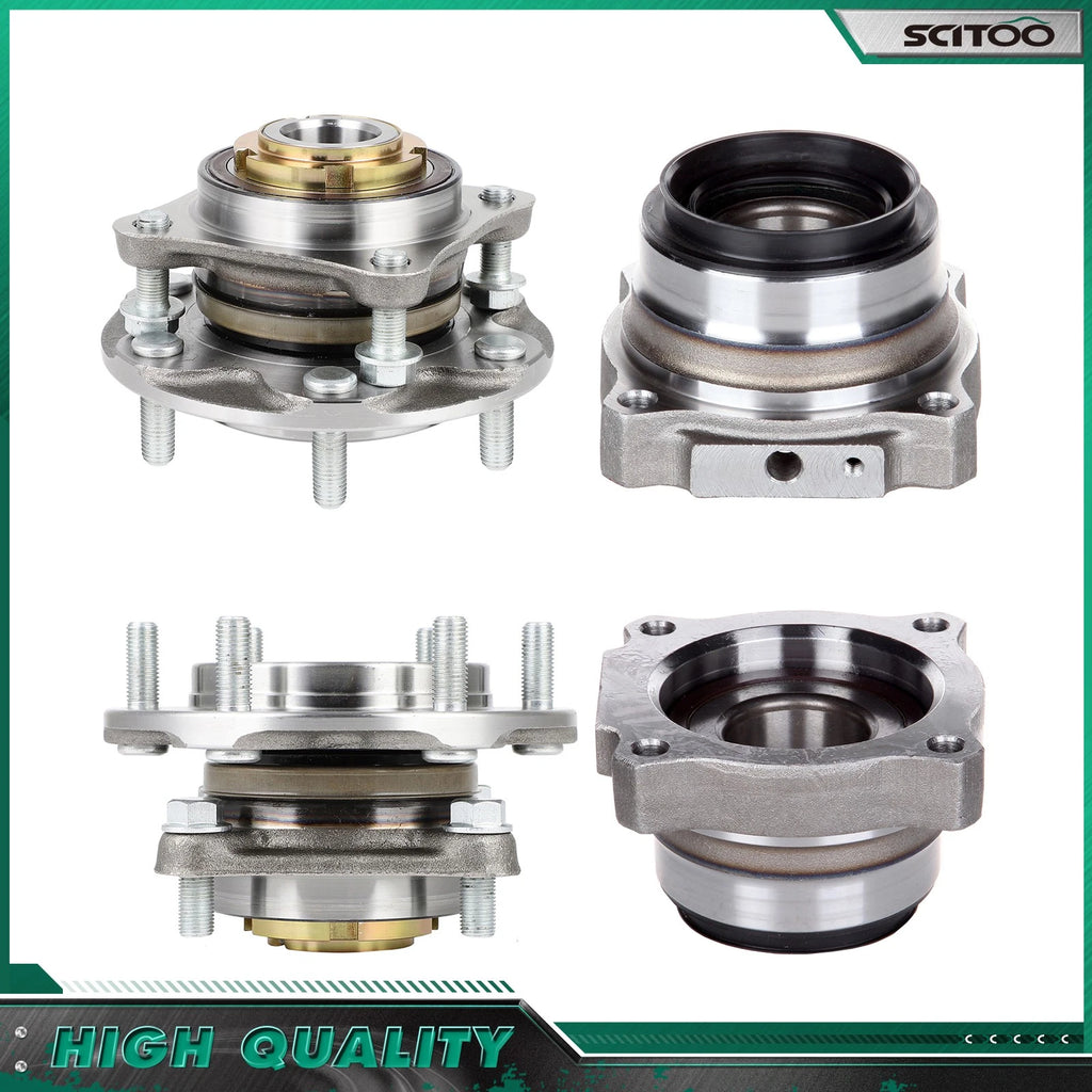 Set of 4 Front Rear Wheel Bearing Hub for Toyota Tacoma (2005–2020)