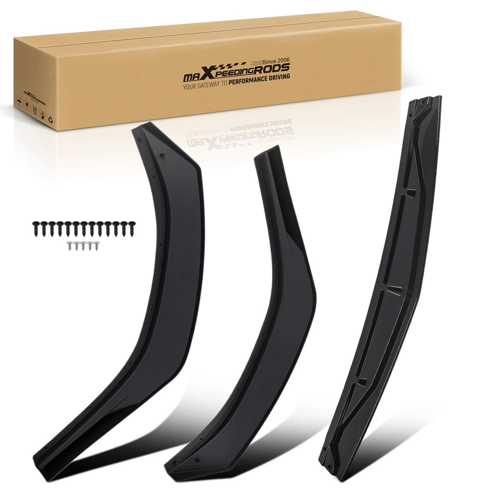 Front Bumper Lip Kit for Hyundai Sonata (2020-2023) M Style Gloss Black