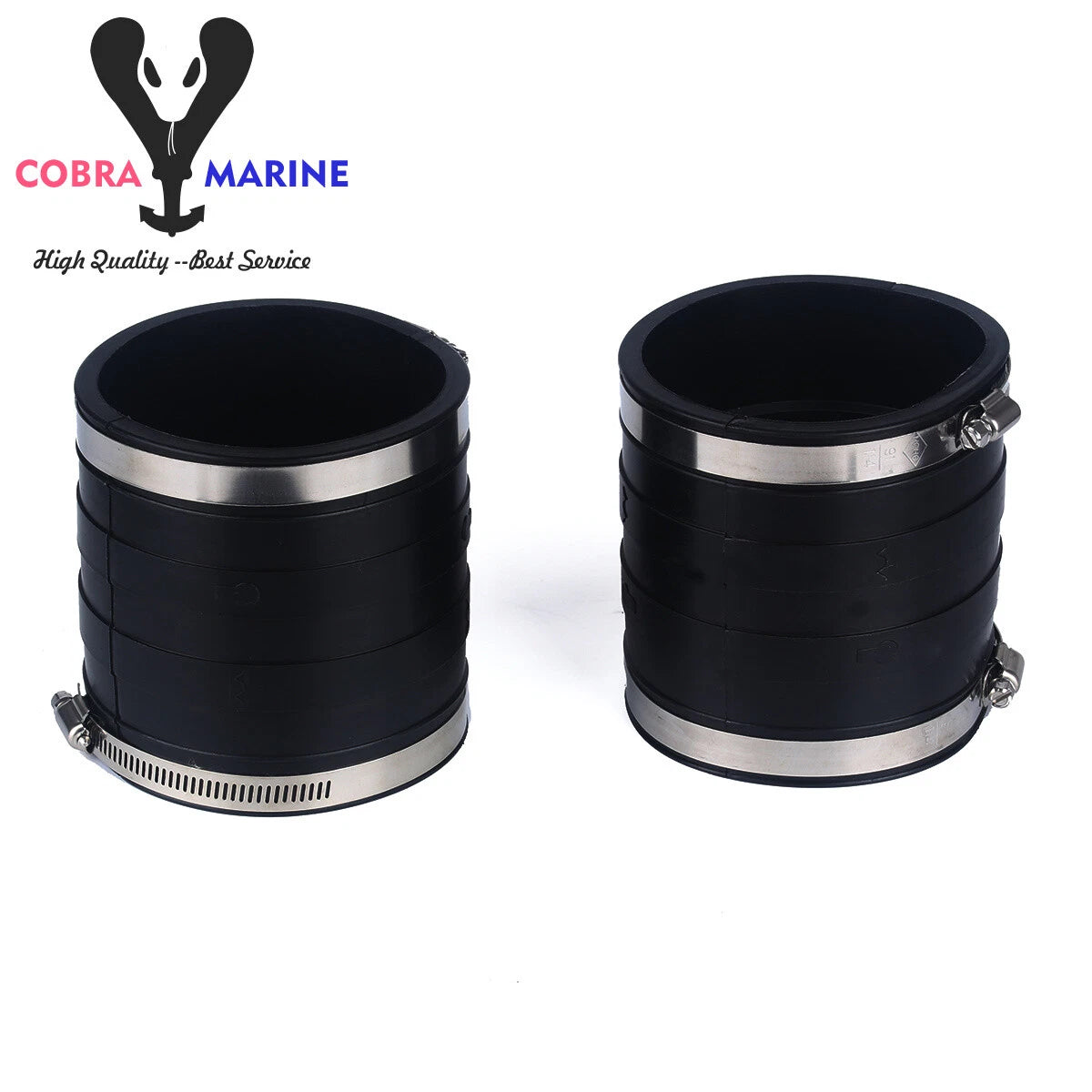 Exhaust Hose Bellows for OMC Volvo Penta 4.3 5.0 5.7 (Upper Lower Rubber)