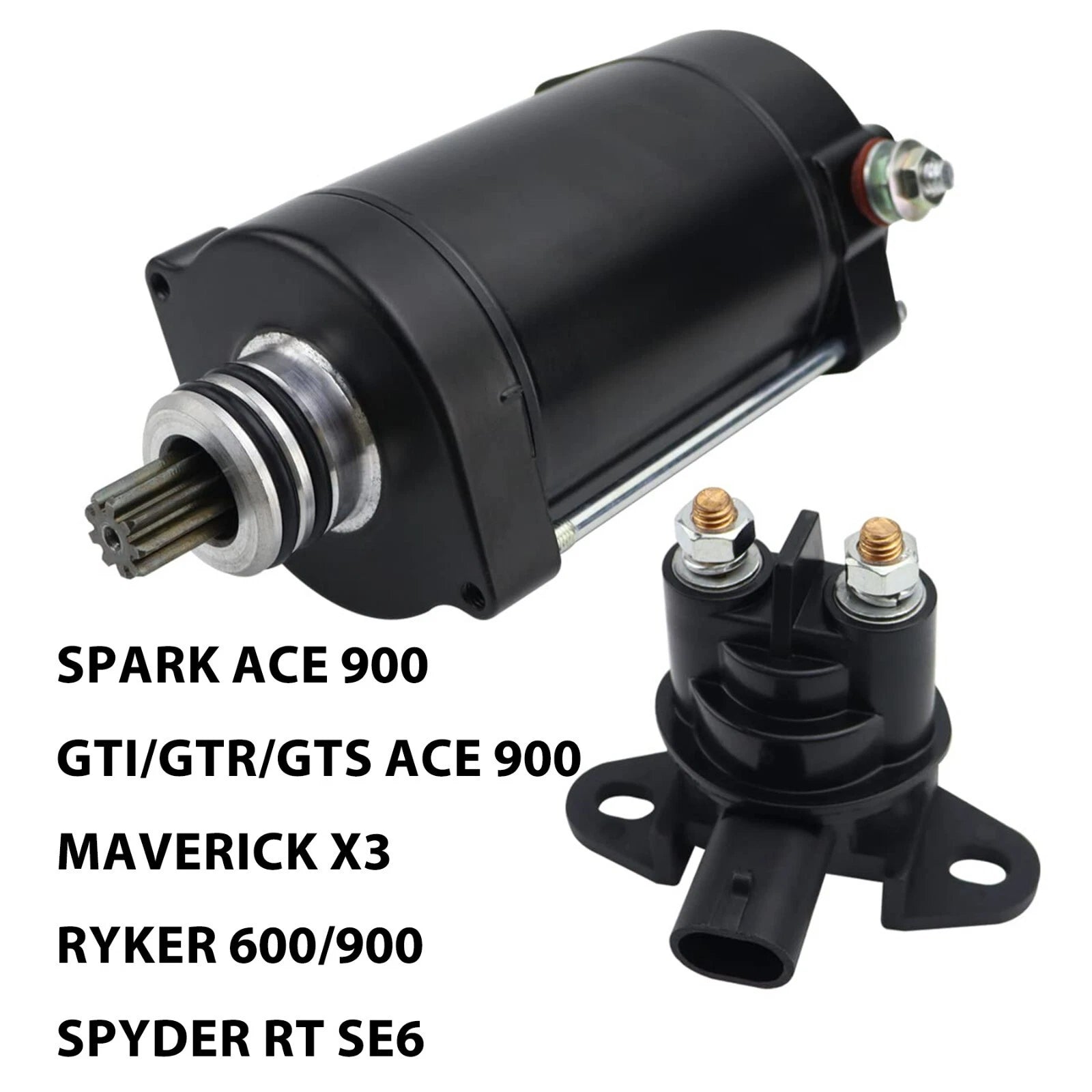 Starter for Sea-Doo Spark Ace 900 2UP/3UP (2014–2017) with Relay